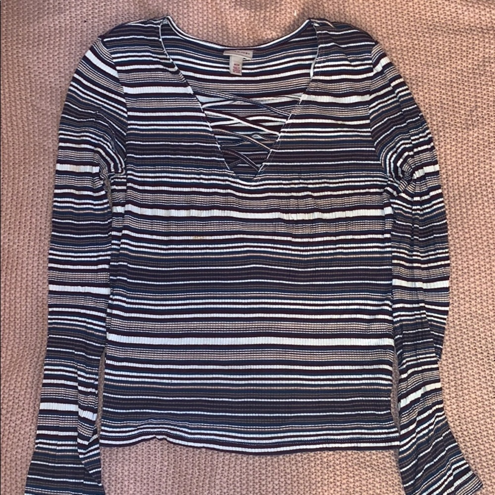Aeropostale Striped Long Sleeve M